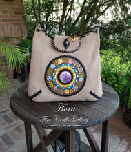 Load image into Gallery viewer, Tikal Tan Suede Tote #100
