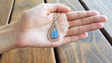 Load image into Gallery viewer, Forget-Me-Not Necklace, X-Large Swivel Teardrop, Transparent
