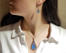 Load image into Gallery viewer, Forget-Me-Not Necklace, X-Large Swivel Teardrop, Transparent
